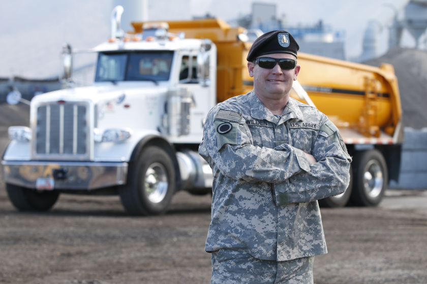 soldier with arms crossed